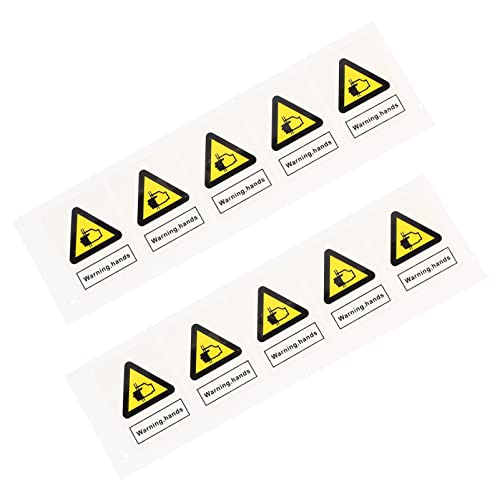 HAWILLOSCH 10 Piezas Ojo Para Clip Pinza Cinta De Seguridad Imán Detener Pegatinas Bloqueando Electricista Precaución Peligro Extintor Calcomanías Cable Juguete Tinte Derramar Flojo Páginas