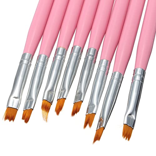 SLSFJLKJ DIY. Blütenblatt Flower Gradienten Malerei Pinsel Set Maniküre Werkzeuge Nail Art Französisch Lächeln Half Moon… – Bild 6