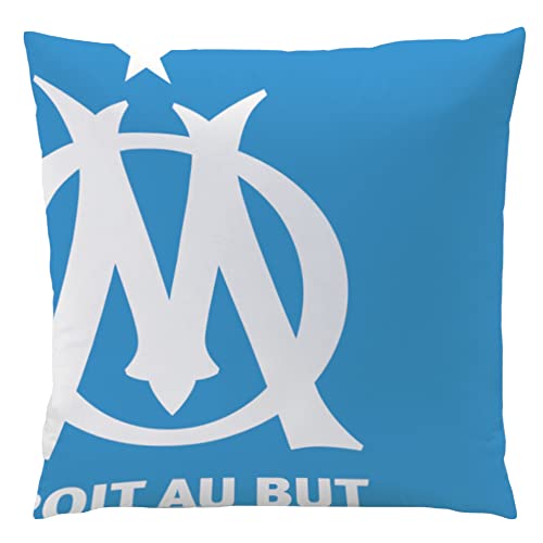 Om Supporters Coussin | 100% Polyester | Oeko-TEX | 40x40 cm | Imprimé Garçon | Bleu