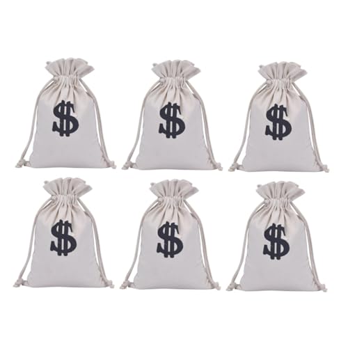 Sachets pour bonbons Hoement en tissu blanc avec cordon pour bijoux