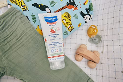 Mustela Baby Soothing Lotion - Moisturizing Body Lotion For Very Sensitive Skin - With Natural Avocado & Schizandra Berry - Fragrance-Free - 6.76 Fl. Oz #TOP6