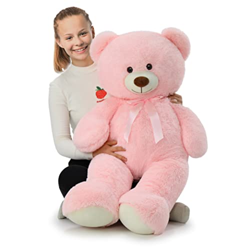 Tezituor 40” Pink Big Teddy Bear, Giant Stuffed Animal Plush,Soft Bear Gifts For Christmas, Birthday,Valentine, Baby Shower. #TOP5