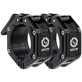 Lock-Jaw Flex Quick Release Aluminum Barbell Collar with Magnet (Black)