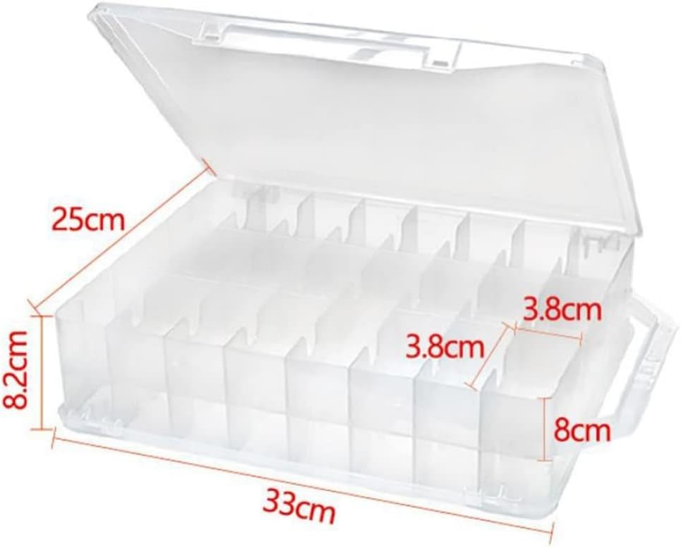 Nähgarn Aufbewahrungsbox Leer Aufbewahrungsbox Für Spulen Nähgarn Sortierbox Für 46 Garnrollen Praktische Garnbox Nähgarnhalter Nähfadenbox Nähmaschine Spulen Für Stickgarn Bastelarbeiten Nähen