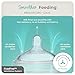 Mason Bottle Flexible Flow Nipples (6+ Months) – Silicone Baby Bottle Nipples, Fits Any Regular-Mouth Mason Jars – Wide Natural Shape, BPA-Free, Non-Toxic, Made in USA (2-Pack)