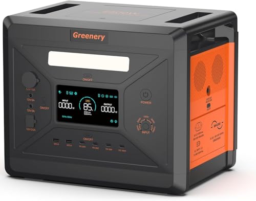Amazon.co.jp: Greenery G2500 ポータブル電源 大容量 長寿命 リン酸鉄