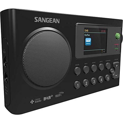 6 mejores radios para la cocina 15 Sangean WFR27CB WFR-27 C - Radio Internet con Dab+, Negro