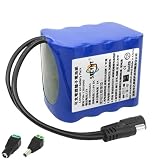 SSCYHT 12v 10000mah, Batteria Ricaricabile agli ioni Litio 12V 2000mAh-60000mAh Pacco batterie 3S 11.1V Ricambio per Router/Radio/Striscia LED/Telecamera videosorveglianza/telescopio 12 Volt