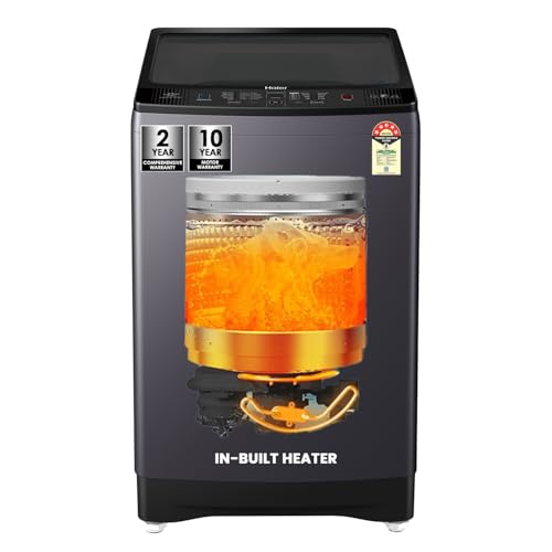 Haier SmartChoice 10.5 kg 5 Star Inbuilt Butterfly heater, Oceanu...
