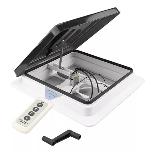 Shield Autocare Skylight Roof Vent Remote Control Horsebox Camper Motorhome 420x420mm