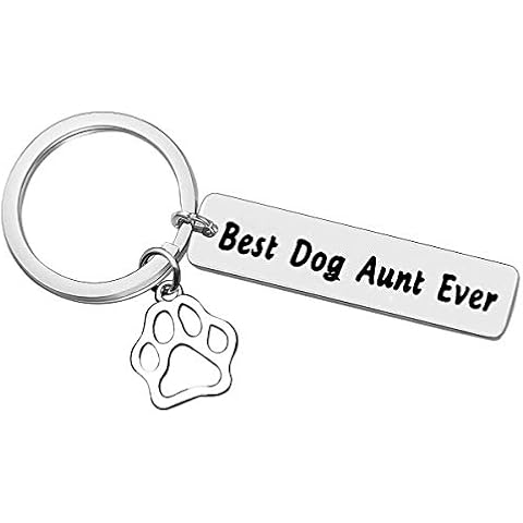 Christmas Keyring Funny Dog Lovers Gift Keyring for Dog Aunt Gift Keyring Best Dog Aunt Ever Keyring Dog Lover Gift Dog Owner Gift Keychain Dog Lovers Keychain Christmas Birthday Gift for Dog Aunt Cover