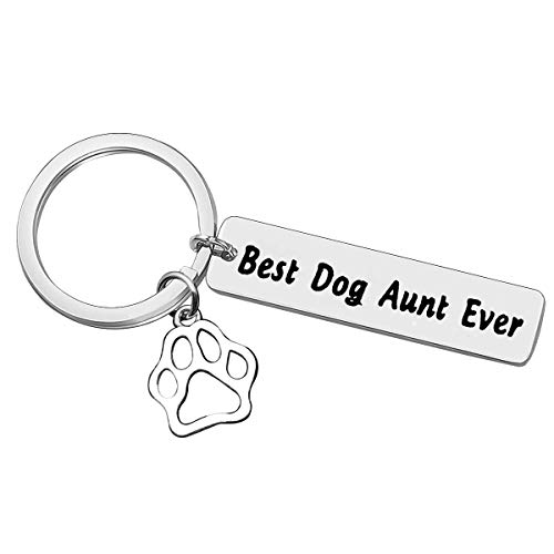 Dog Aunt Jewelry Gift Keychain Dog Lover Gift Jewelry Dog Owner Gift Best Dog Aunt Ever Keyring Keychain Dog Lovers Keyring Keychain Pet Lovers Gift Keychain Christmas Birthday Gift for Dog Aunt
