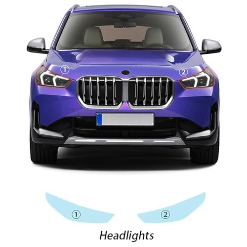 Autoscheinwerfer Schutzfolie für BMW X1 U11 Base 2023,Autoscheinwerfer-Schutzfolie Anti-Kratz-Folie TPU-Aufkleber Zubehör
