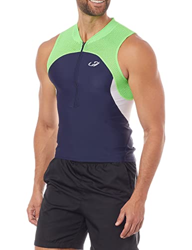 Hammerhead HH3-Long Distance , Top Triathlon, Homens, Verde Neon/Branco/Marinho, PP