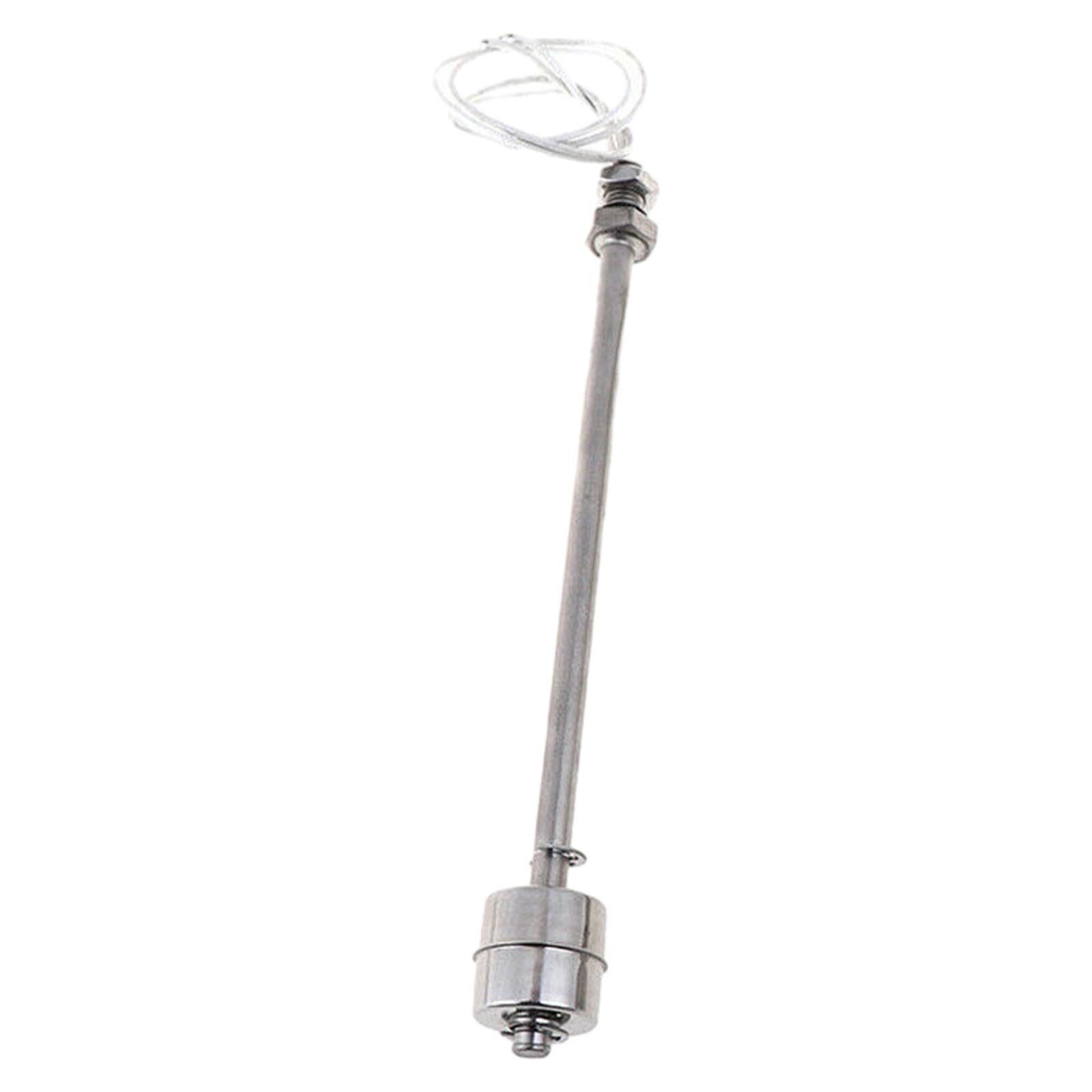 Neaxgeandx Silver, 200Mm Stainless Steel Float Switch High Performance Tank Liquid Water Level Sensor 200Mm, Silver
