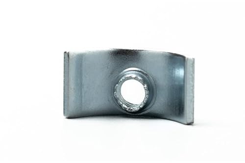 H-BOLT Bed & Furniture Nuts and Washers - Many Sizes and Designs Available (10, M6 Steel Crescent Moon Nuts)