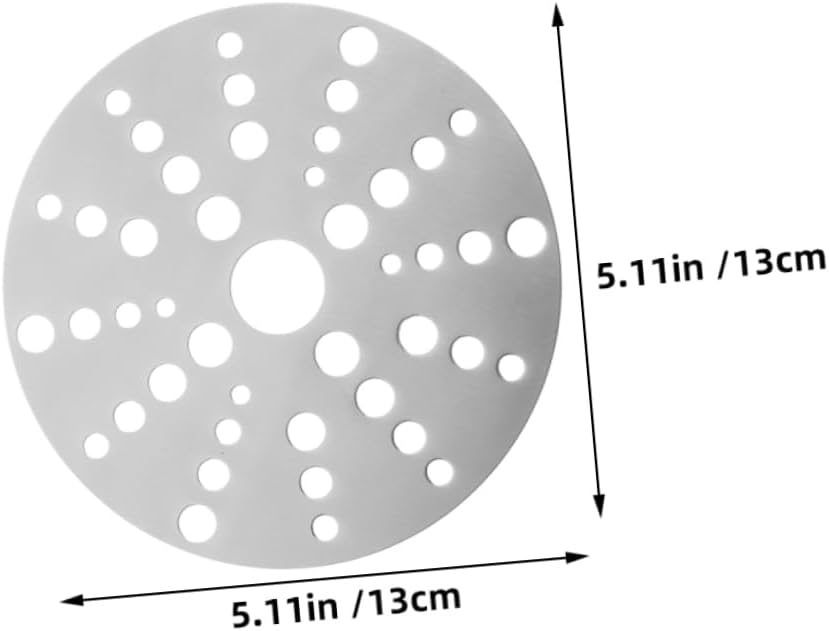 PRETYZOOM 2pcs Stainless Steel Heat Diffuser Plate Induction Converter Disk for Electric Gas Cooktop Cooking Essential with Excellent Heat Conduction and Stability