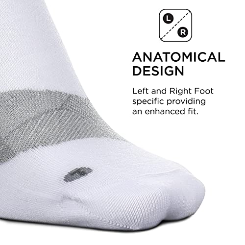 Feetures Merino 10 Ultra Light No Show Tab Sock (1 Pair) Medium, White #TOP2