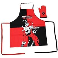 Harley Quinn Delantal Y Manopla Pack Transparente DC Comics