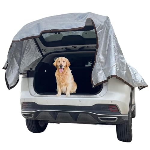 Rete Antigrandine Per Auto,Telo Ombreggiante Auto,Rete Parasole In Alluminio Perforato 6mx4m,Rete Ombreggiante Per Cani,Protezione Dai Raggi Uv,Adatto Per Auto,Suv,Caravan,Strada,Campeggio