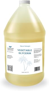 Vegetable Glycerin Oil - 100% Pure Plant Based Glycerol for DIY Skincare, Hair Care, Soap Making & Cosmetics - Vegan Moisturizing Humectant for Lotions & Creams - USP Grade 1 Gallon