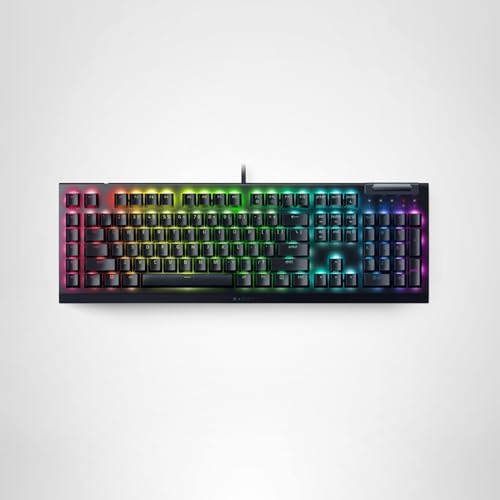 Razer BlackWidow V4 X Mechanical Gaming Keyboard, Yellow Switches, Black — view 8