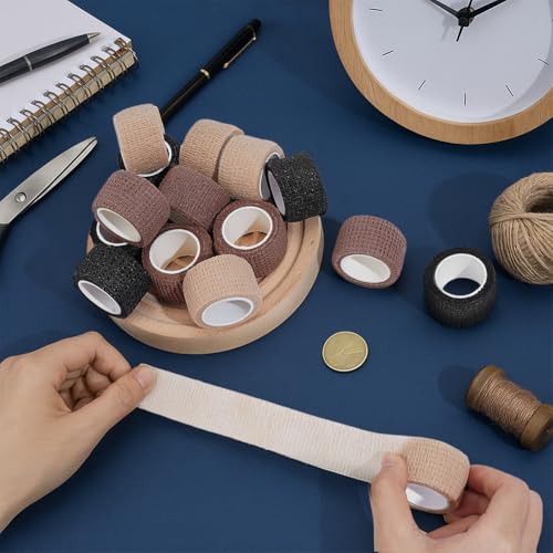 MAYJOYDIY 15 Rolls Non-Slip Winding Tape, Hot Handle Covers Wrap Heat-Resistant Fabric, 0.98 inch Heat-Resistant Strap for Pot Handle Electric Kettle Skillet Cast Iron Pots Frying Pan - Thumbnail 3