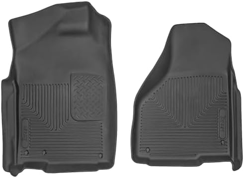 Husky Liners Passend für 2009–18 Dodge Ram 1500 Quad Cab/Standard Cab, 2010–18 Dodge Ram 2500/3500 Quad Cab/Standard Cab X-act Contour Fußmatten vorne, schwarz, 53521