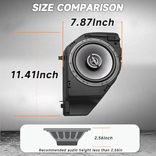 Mabett Rear Speaker Pods Compatible with Ford Bronco 4-Door 2025 2024 2023 2022 2021, Upgrade 6.5" Pods for Bronco Accessories, Interior Accessories Black (NOT for Sport and Raptor)