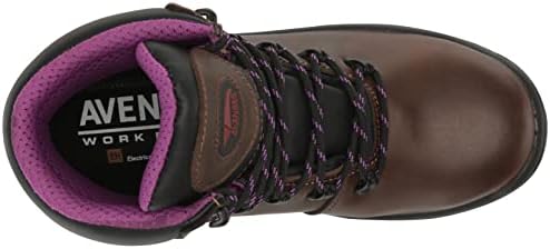 Avenger Work Boots Women's Medium Construction Boot, Brown, 9 | Image 4