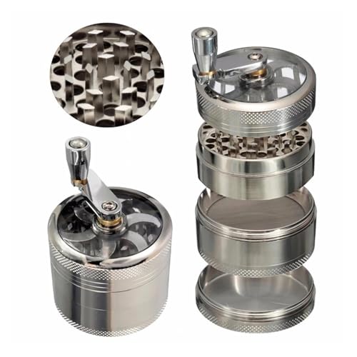 Getreidemühle, 4-lagige Zinklegierung 40mm Metall Gewürzbrecher Küchenmühle Zigarettenwerkzeuge