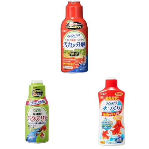 【セット買い】ジェックス ベストバイオ 250ml + ジェックス GEX サイクル 150mL 水槽内で生態系を維持するために 水質管理用品 飼育水約750L分 + ジェックス GEX 金魚元気 500ml