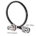 TUOLNK TNC Jumper Cable RG58 TNC Male to TNC Female WiFi Antenna Extension Cable Low Loss 12inch (30cm) TNC Coaxial Cable for Wireless Antenna Ham Radio 2 pcs