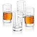 JoyJolt Revere 4-Pack Heavy Base Shot Glass Set, 2-Ounce Ultra Clear Shot Glasses