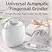 Universal Automatic Fingernail Grinder, 2026 New Portable Electric Nail Grinder with Led Light & 3 Speeds, Automatic Nail Trimmer for Thick Nails, Seniors, All Ages (2 PCS)