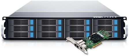 EliteSTOR 1U 8 Bay 2.5 Rackmount SAS/SSD/SATA to 2 Mini-SAS (SFF8088) JBOD Storage (ES108X+B)