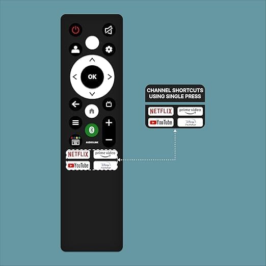 Image of Compatible with Panasonic Smart TV Remote | Non-Voice Replacement Remote | Netflix Prime Video YouTube & Hotstar Hotkeys | for LCD LED OLED QLED UHD 4K Android TVs