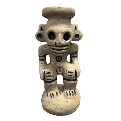 Cohoba Ritual Figurine - Handmade Taino Sculpture - Authentic Indigenous Spiritual Ceremony Art - Taino Culture Decor (Small)