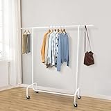 【Dites adieu aux oscillations et aux flexions 】: notre portant à vêtements roulant de 3e génération utilise une structure en forme de E pour un soutien plus fort. Avec le portant à vêtements de qualité commerciale, vous pouvez dire adieu aux supports oscillants et flexibles.