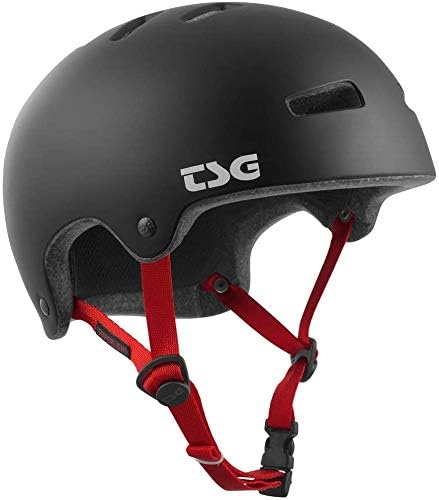 TSG Superlight Skate Helmet in Satin Black w/Snug Fit | for Skateboarding, Rollerblading, Roller Derby, E-Boarding, E-Skating, Longboarding, Vert, Park, Urban | EPS Protection, Designed in Switzerland