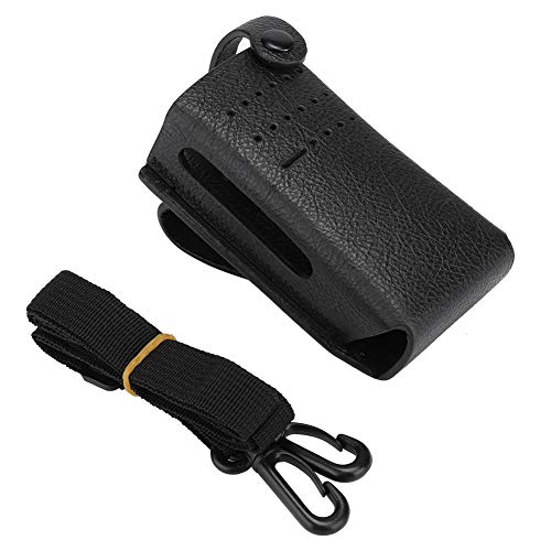 Radio Holder, Radio Holster Walkie Talkie Accessories Two-Way Radio Portable Protective PU Leather Case Cover Bag Suitable for Motorola P6600