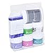 Footnanny Foot Cream Travel Set with Lavender Tea Tree Eucalyptus Peppermint Rose, Socks & (BLUE) Buffer