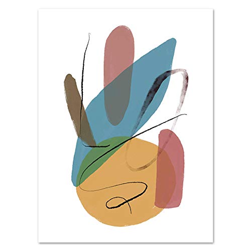 Póster impreso abstracto y moderno de 70x90cm para renovar paredes vacías sin esfuerzo 1