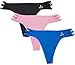 Balanced Tech Women's Caged Strappy Thong Panties 3 Pack