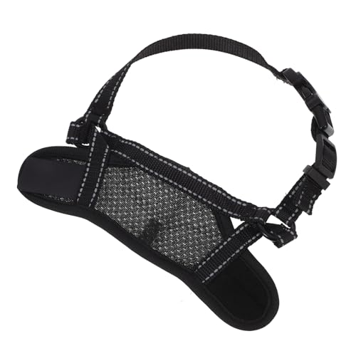 BCOATH Maulkorb Für Welpen Zum Spazierengehen Verstellbarer Anti-Bell-maulkorb Aus Strapazierfähigem Polyester Geeignet Für Kleine Hunde Und Welpen Atmungsaktiver Hundemundschutz