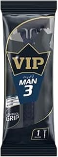 ماكينة حلاقة للجسم ذات 3 شفرات من VIP MAN للاستعمال مرة واحدة، عبوة من قطعة واحدة