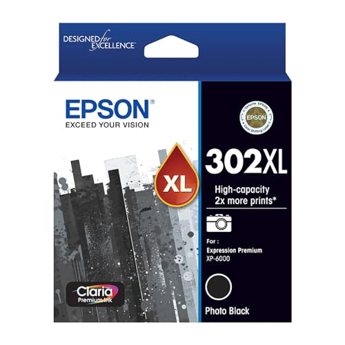 Epson C13T01Y192 encre noire 302XL pour éviter les pannes sèches d'impression au bureau