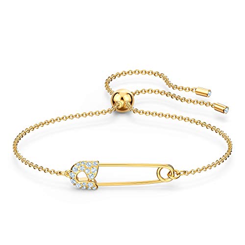 アクセサリー SMALL SAFETY PIN BRACELET Swarovski So Cool Adjustable Bracelet with Safety Pin-Shaped