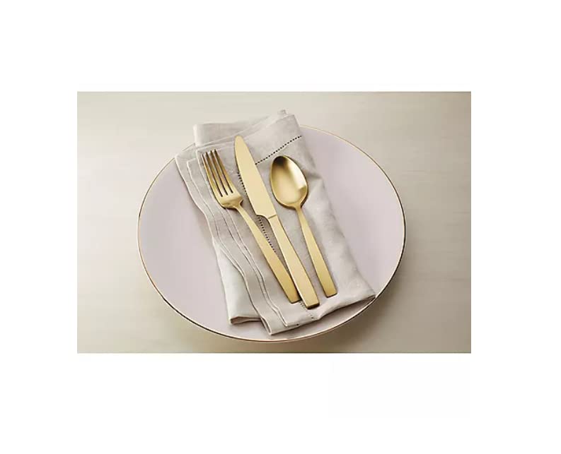 HAMPTON FORGE Skandia Clearview Satin 20 Piece Flatware Set (Gold)