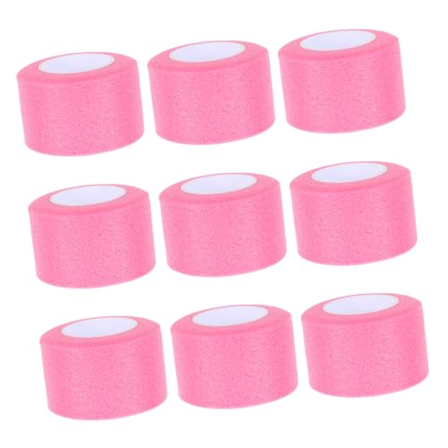 Holibanna 9 Rolls Absorbent Tennis Racket Grip Tape Lightweight Slip PU Wrap for Badminton Tennis Enhanced Comfort Stability for Sports Enthusiasts